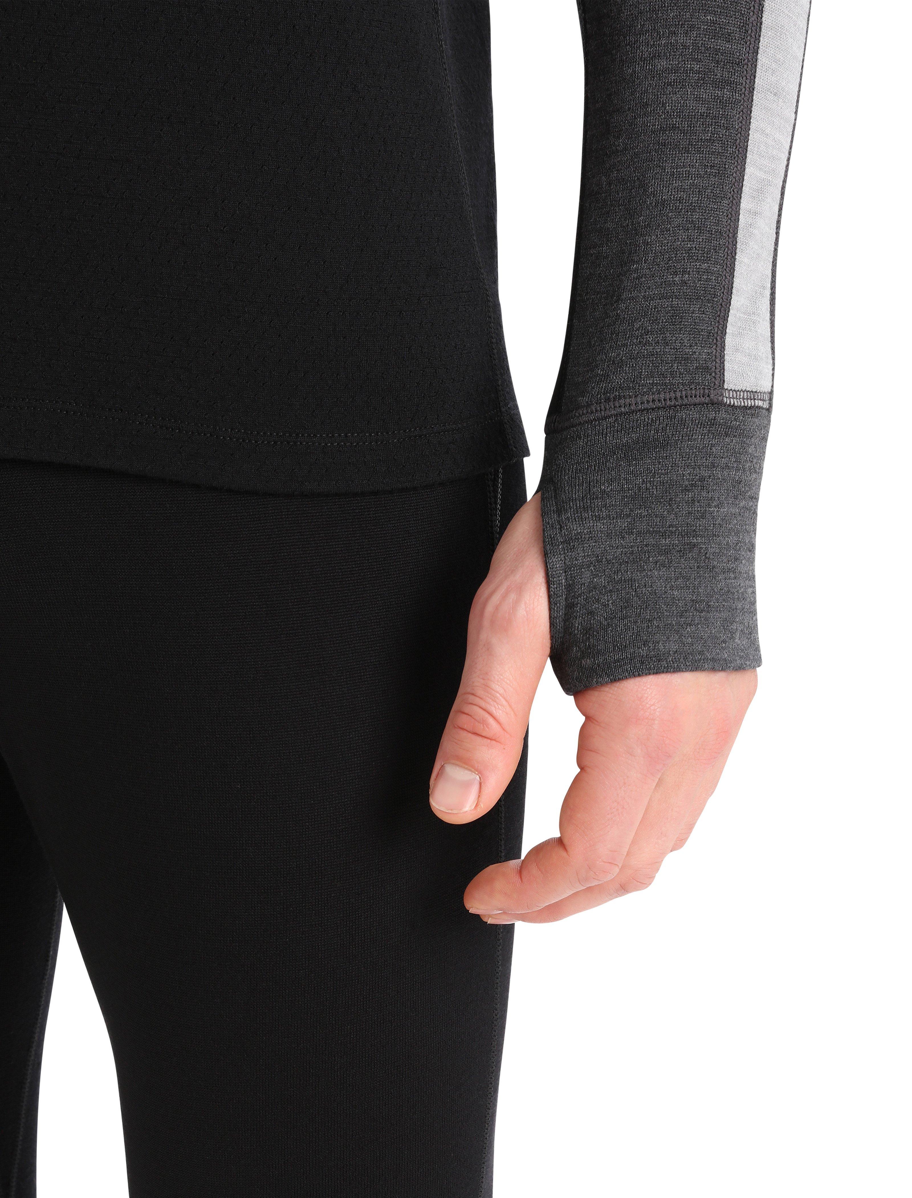 Men's 260 ZoneKnit LS 1/2 Zip Thermal Top - Black - Image 5