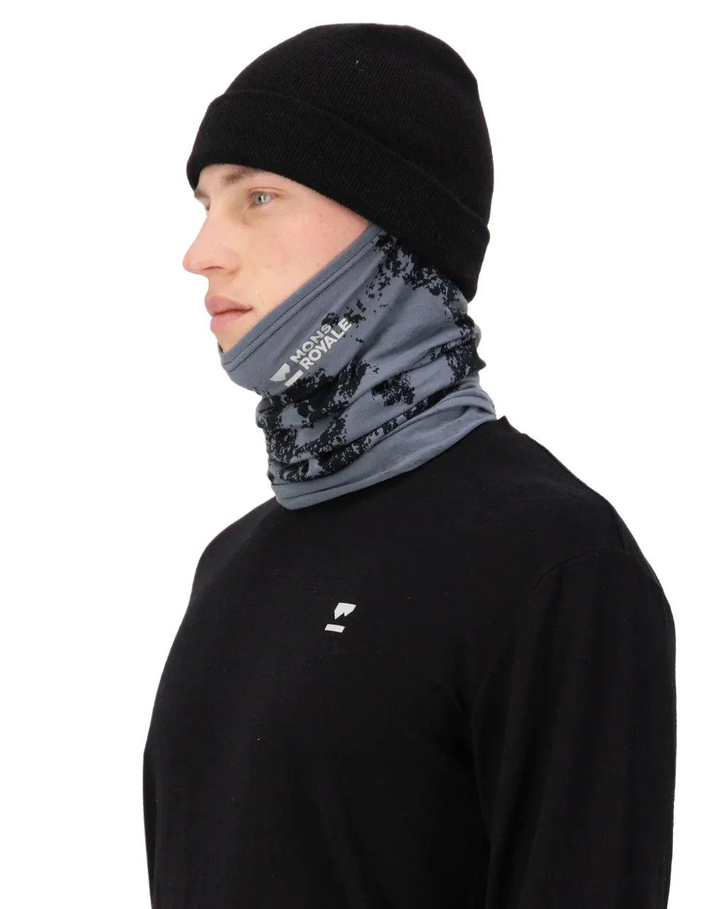 Unisex Daily Dose Neckwarmer - Grey - Image 3