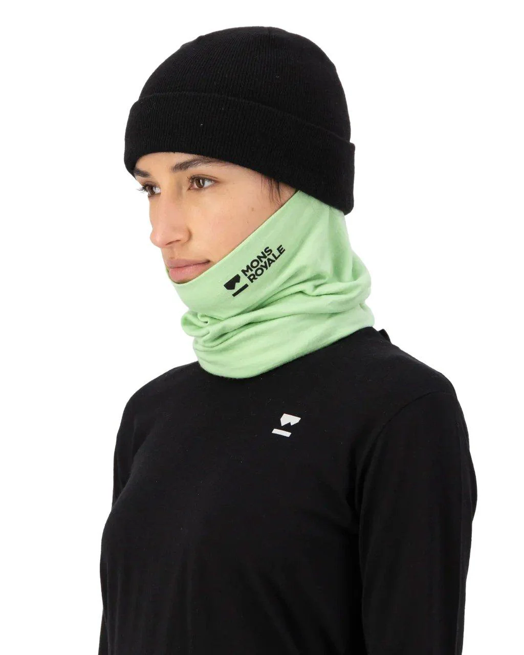 Unisex Double Up Neckwarmer - Green - Image 3