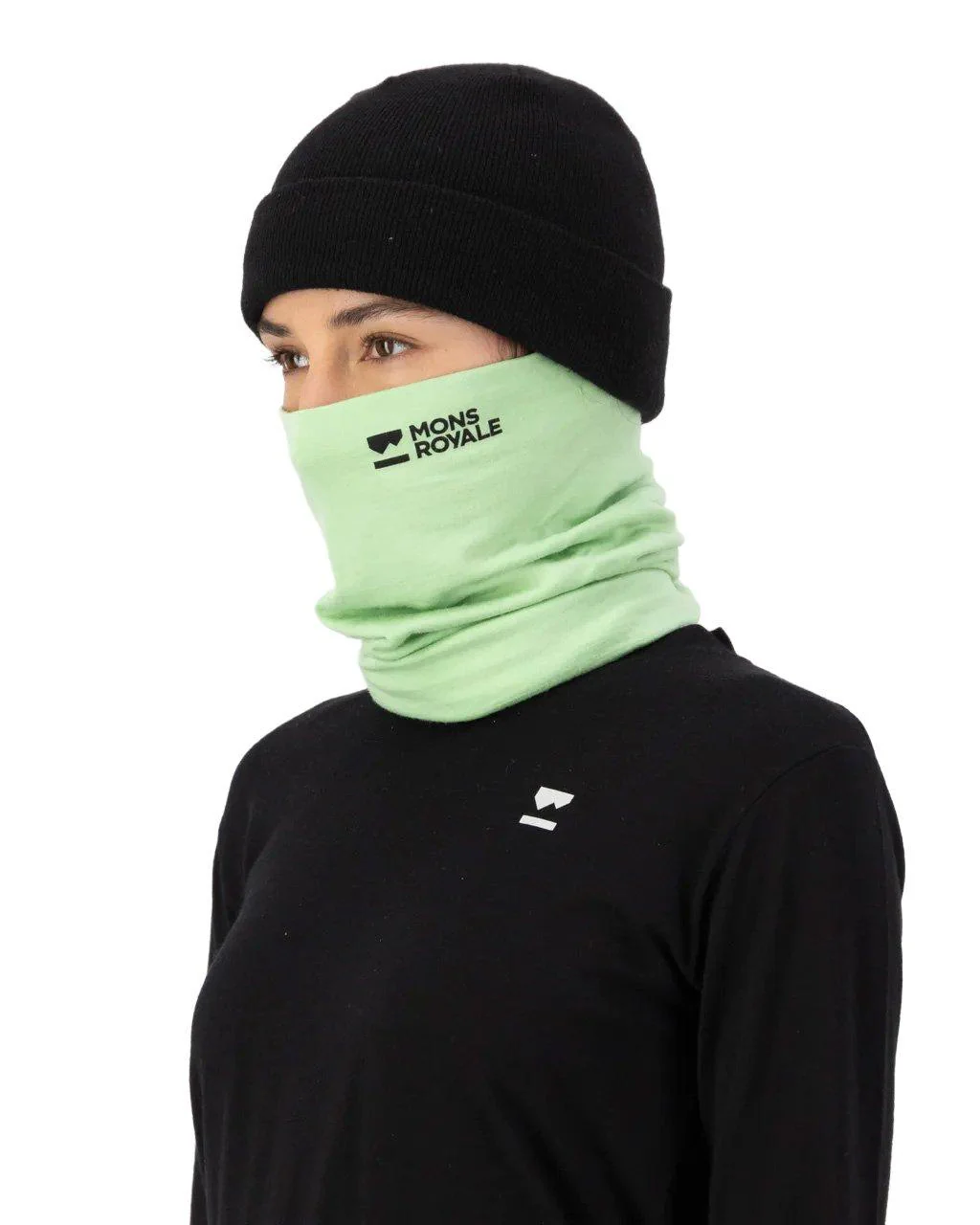 Unisex Double Up Neckwarmer - Green - Image 4