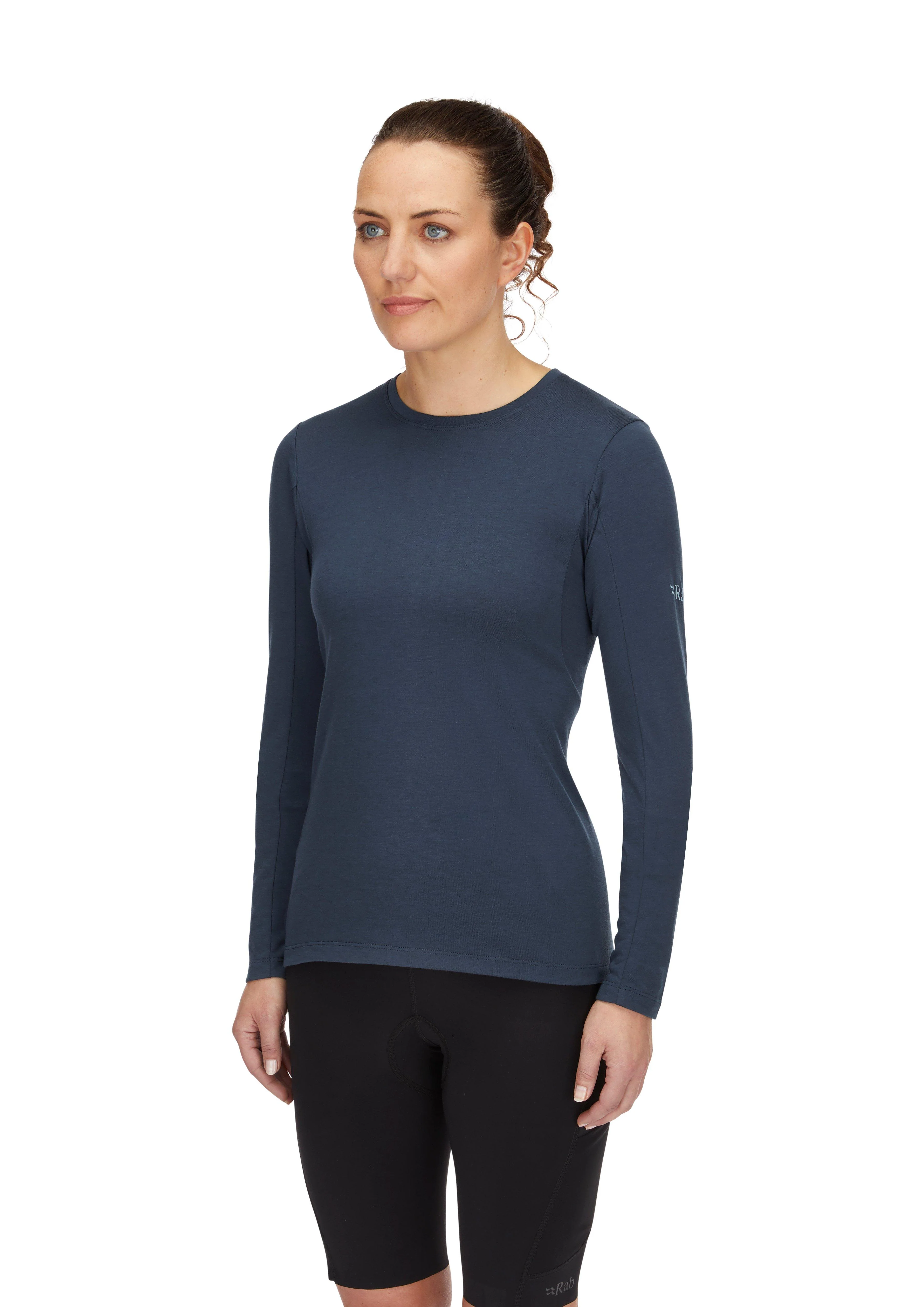 Women's Crimp Long-Sleeve Tee - Navy - Image 3